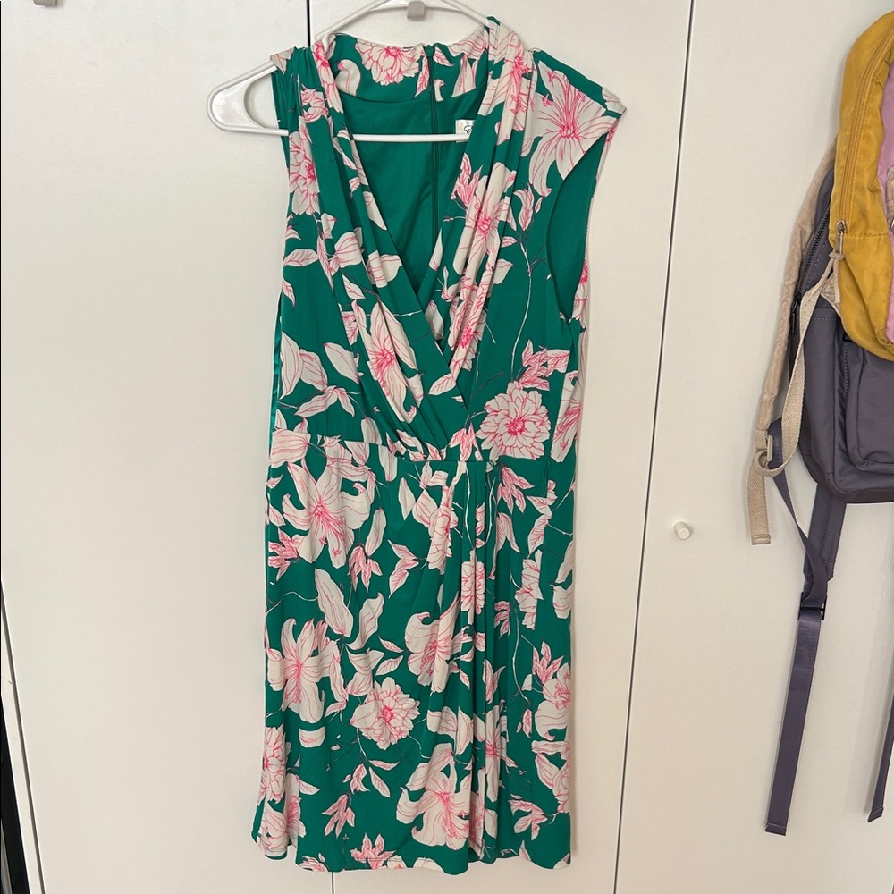 Floral Green Dress—very comfortable